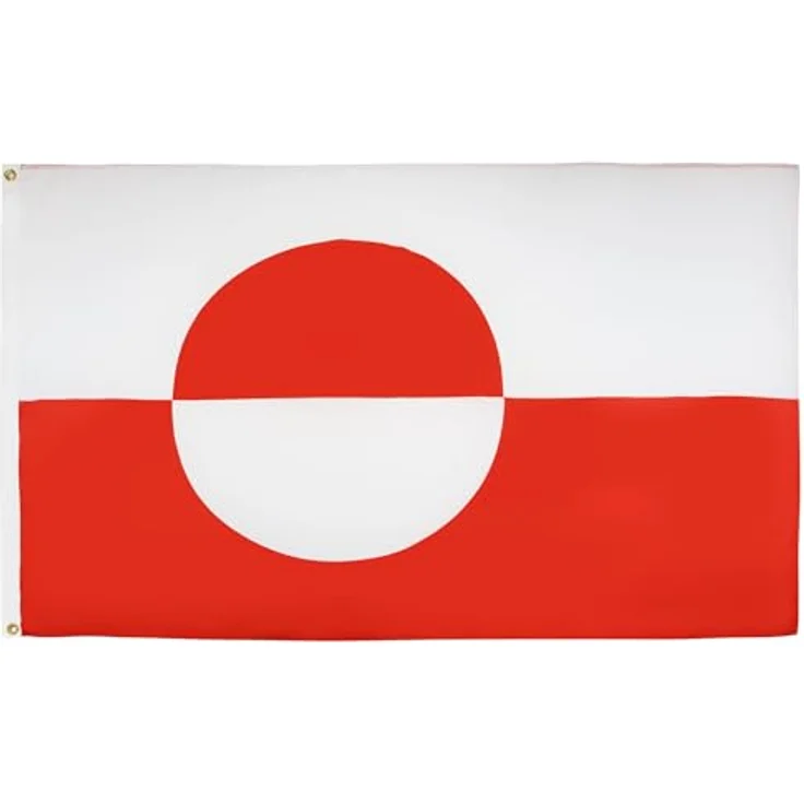 AZ FLAG - Flagge Grönland - 150x90 cm - Grönländische Fahne 100% Polyester mit Messing-Ösen - 110g – Bild 1