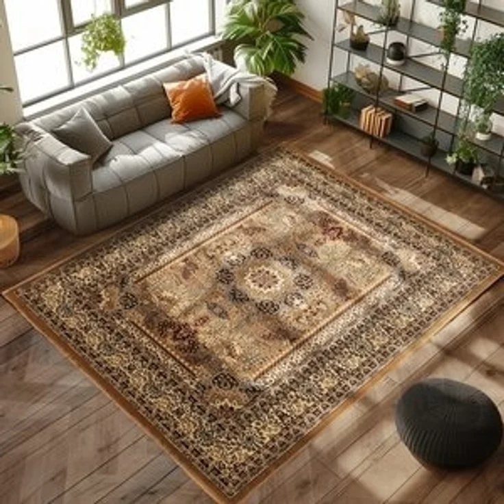 Carpettex Orientteppich Orientalisch Design, Rechteckig, Höhe: 12 mm, Orinet Teppich Webteppich orientalischen Mustern Teppich Wohnzimmer – Bild 6