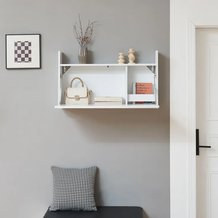 Klappschreibtisch Rautalampi 83x48x15 cm Weiß [en. casa]