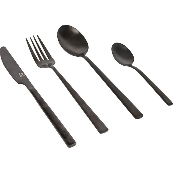 Bo-Camp Besteck-Set 16-teilig schwarz
