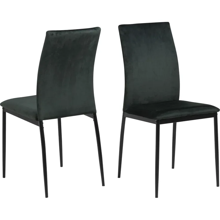 Set 4x Demina Esszimmerstuhl grün schwarz Stuhl Stühle Esszimmer Küchenstühle