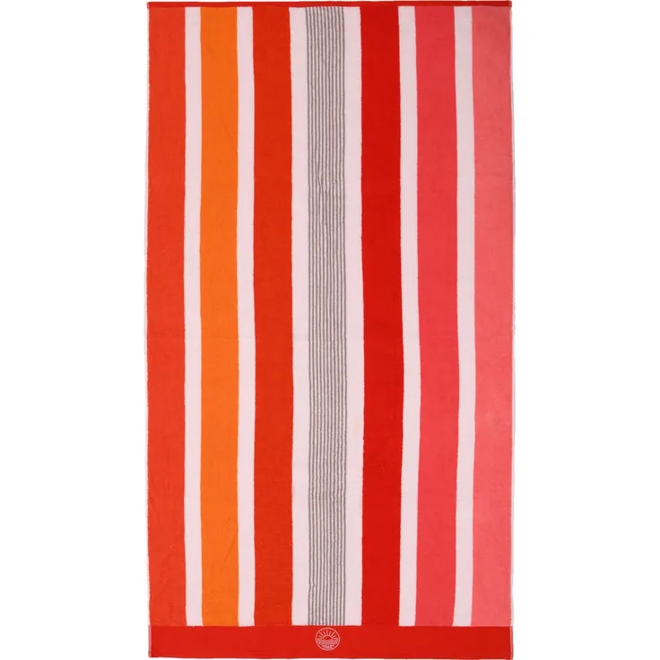Strandlaken Streifen Rot 100 x 180 cm