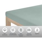 OTTO home Spannbettlaken Physalis Topper COMFORT, Jersey, Gummizug: rundum, (1 Stück), Baumwolle, Matratzen bis 10 cm Höhe, Bettlaken, Spannbetttuch, Laken