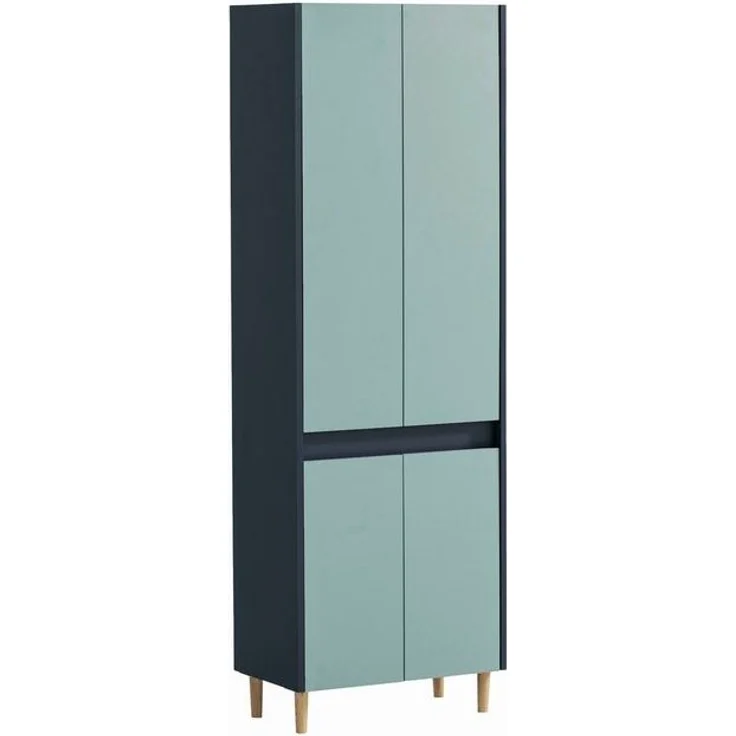 Schildmeyer Hochschrank Lovis, Breite 56 cm Metallbeschläge, Möbelfüße aus Massivholz – Bild 2