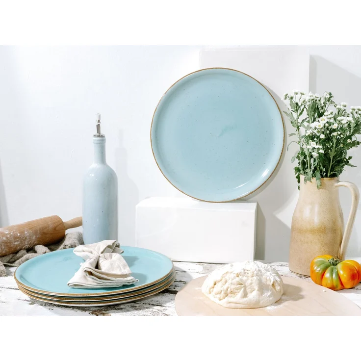 Vintage Nature Aqua, Pizzateller 4-tlg (mo) – Bild 2