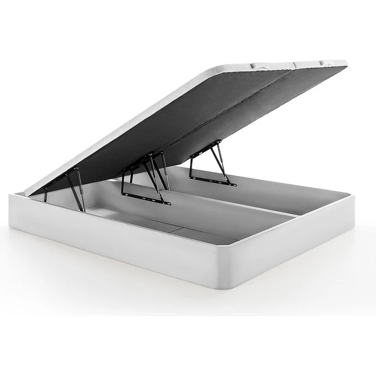 Vente-unique - Set 180 x 200 cm weißer Bettkasten + Schaumstoff- und Gel-Memory-Matratze mit 7 Zonen 22 cm dick - SOMIRA von YSMÉE – Bild 9