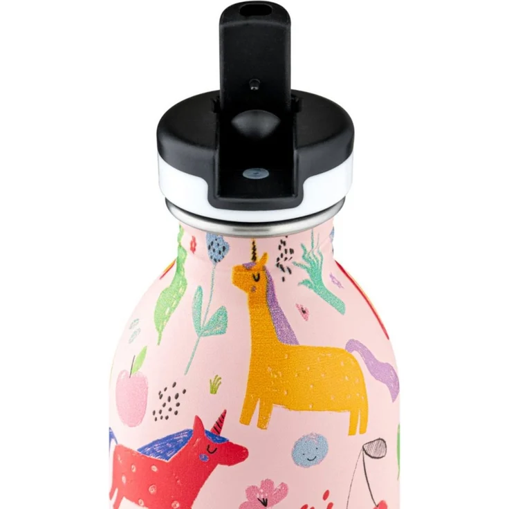 24 Bottles Trinkflasche Trinkflasche 0,25 l Magic Friends mit Sportdeckel, Trinkflasche, Ø6,5cm, mehrfarbig – Bild 3