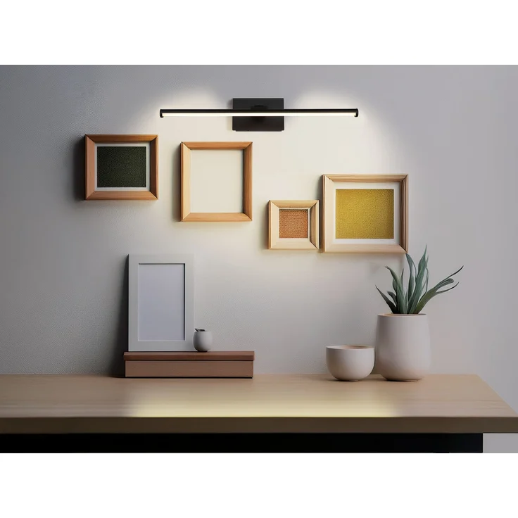 Akku Bilderlampe Schwarz kabellos zum Kleben, Breite 40cm – Bild 11
