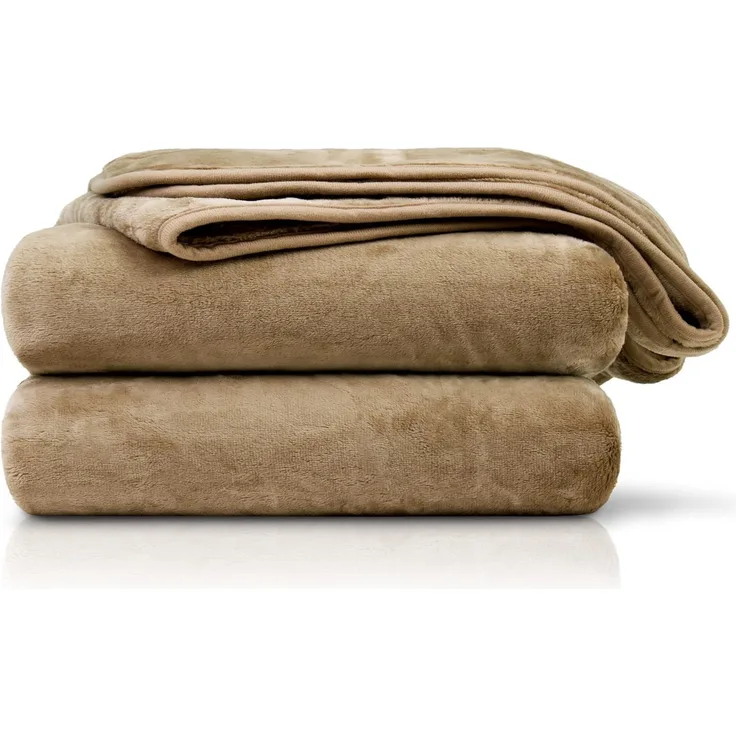 Amago - Kuscheldecke, Cashmere-Feeling, 220x240 cm - Taupe