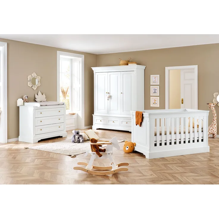 Pinolino Limited Edition -Kinderzimmer Babyzimmer set „Emilia Gold” breit groß 3-teilig Set