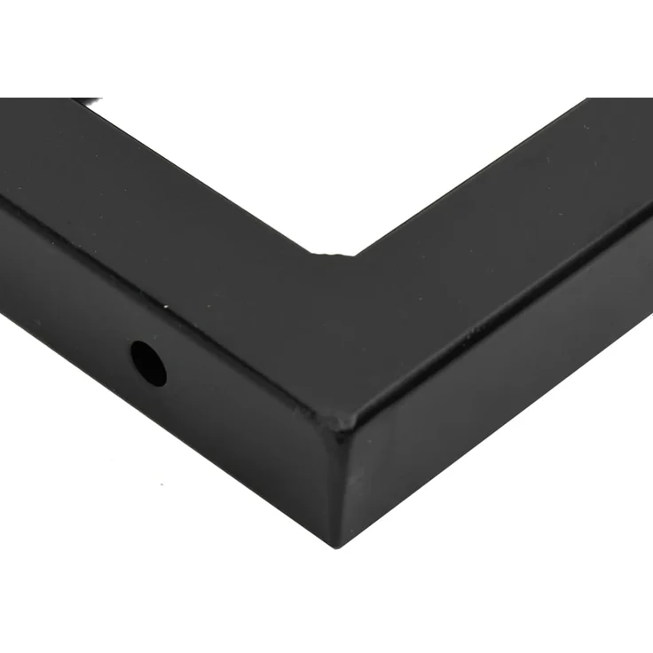 vidaXL Waschtischplatte mit Halterung Stahl und Massivholz Eiche 3302537 – Bild 8