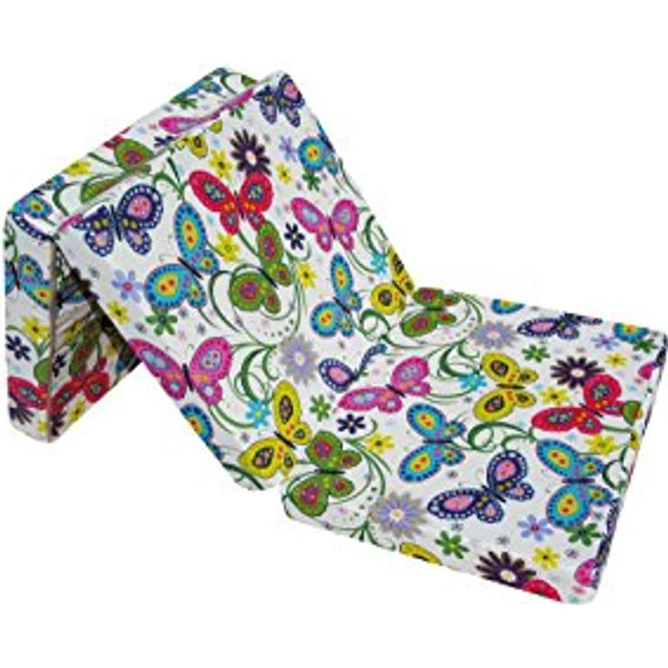 Natalia Spzoo Faltmatratze Klappmatratze 198 x 80 x 10 cm Bunt (Garden-70% Cotton 30% Polyester.) – Bild 2