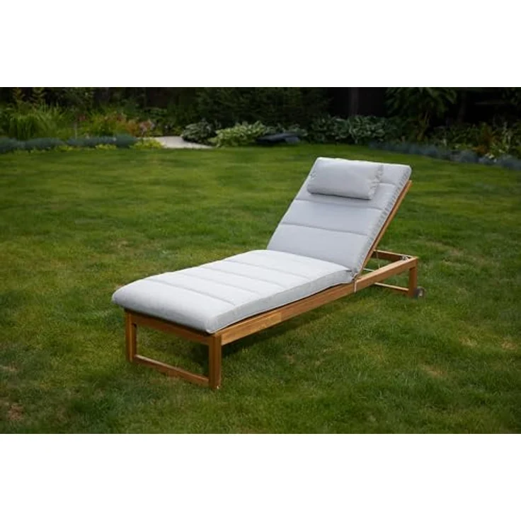 Bjird Liegenauflage "Luxus" Polsterauflage für Sonnenliege 204x60x7 cm, Wasserabweisend - Bezug abnehmbar und waschbar - UV-beständig – Bild 4