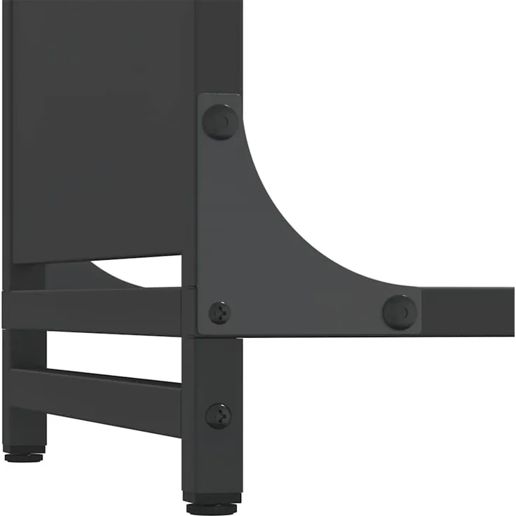 vidaXL Brennholzregal Schwarz 60x28x90 cm Kaltgewalzter Stahl 864211 – Bild 7