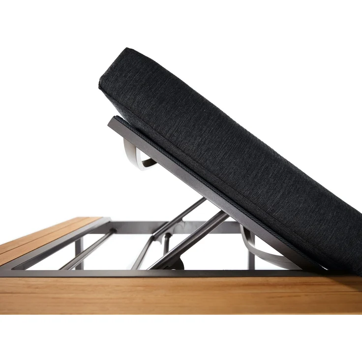 Sieger Havanna Eckteil Eckteil für Loungegruppe, Aluminium Eisengrau, 69 x 33 x 69 – Bild 2