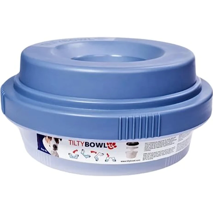 TILTYBowl Hundenapf TILTYBowl, XL, taubenblau, Ø 32 cm, H 14 cm, aus Polypropylen – Bild 1