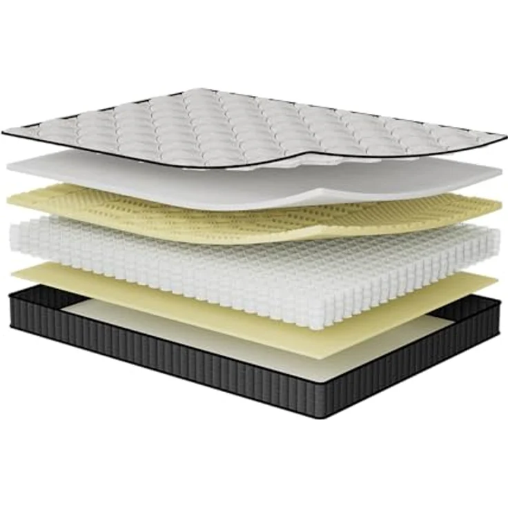 Zinus Konventionelle Matratze aus Memory-Schaum, Weiß, Doppelbett – Bild 11