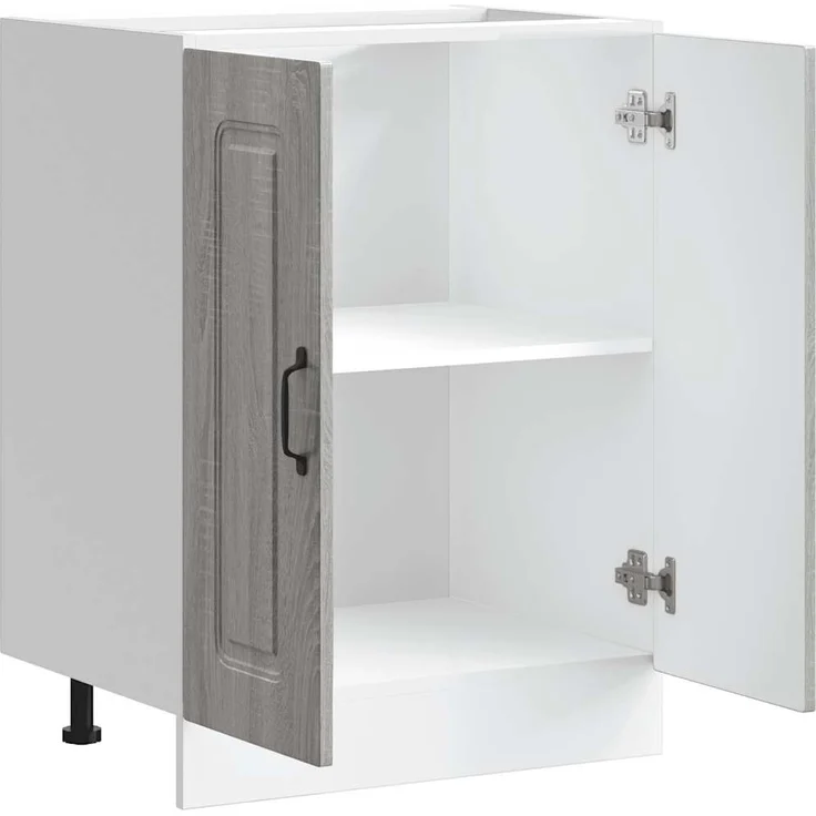 vidaXL Spülenunterschrank Kalmar Grau Sonoma 60x46x81,5 cm 853443 – Bild 4