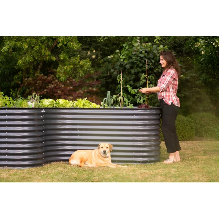 Westmann Grow Faster L | Metall Hochbeet L-Form | – Bild 5