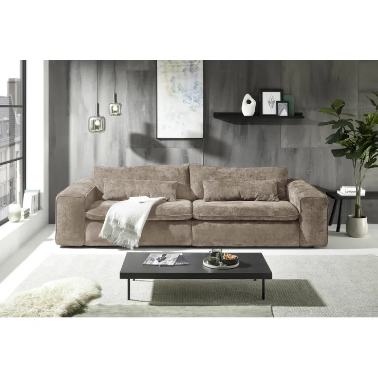 Big Sofa Venice Mikrofaser Eden optional mit Hocker – Ed Exciting Design