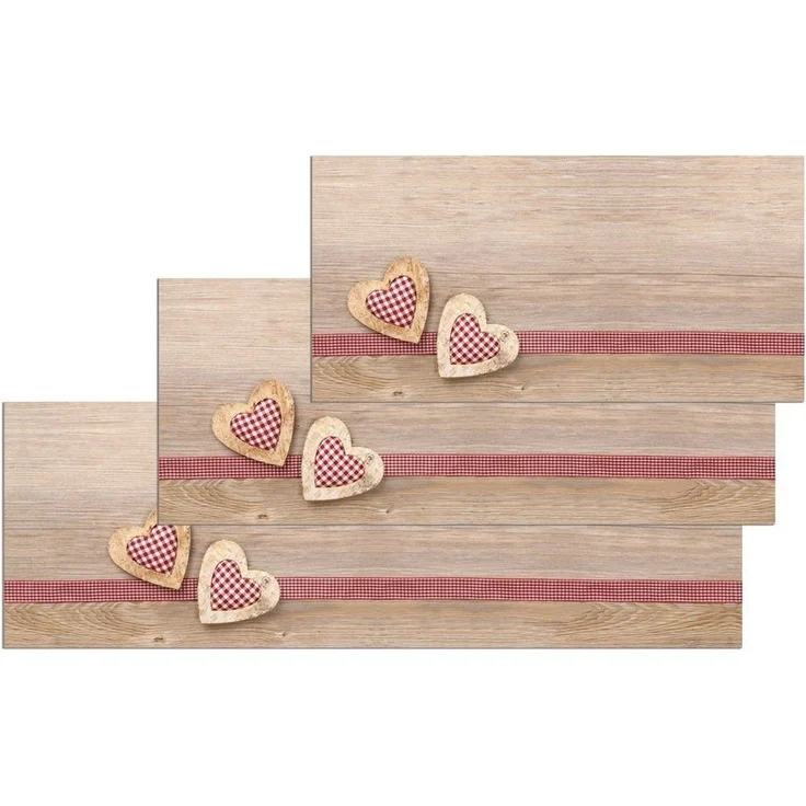 matches21 HOME & HOBBY Läufer Küchenläufer Holz-Optik Landhaus rutschfester Flur Teppich, rechteckig, Höhe: 5 mm, Waschbarer Küchenteppich 60x120 cm für Küche, Schlafzimmer – Bild 2