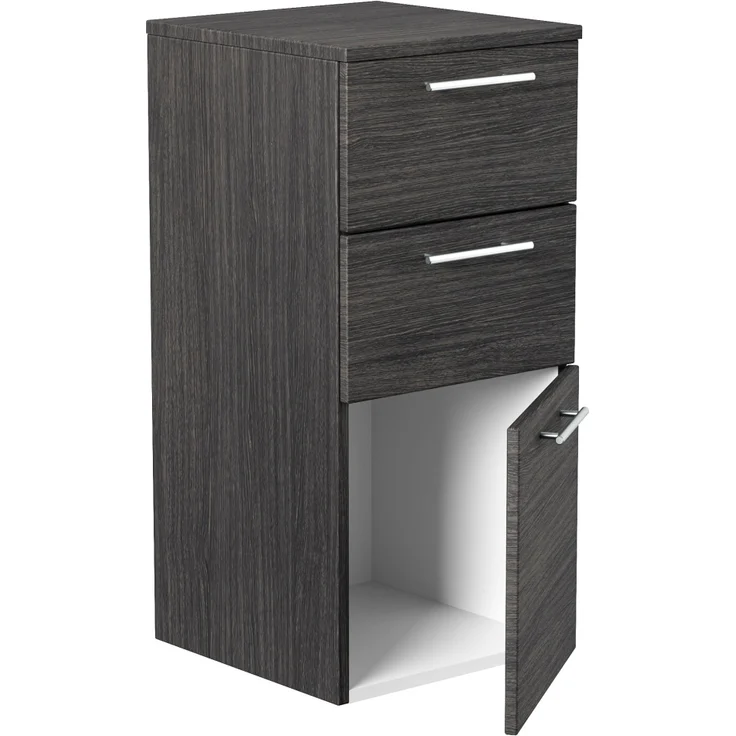 Midischrank 75cm Anthrazit gemasert : Anthrazit gemasert – Bild 2
