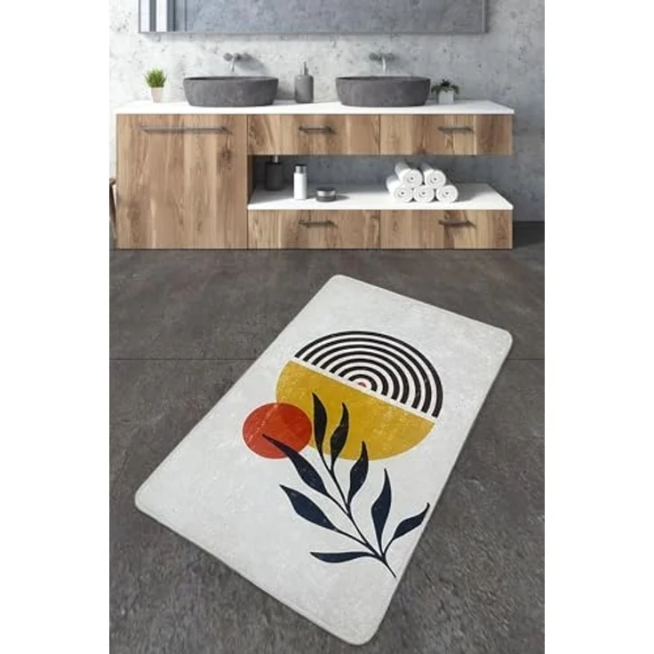 Mijolnir 'Le Soleil - 89' Badematte, Mehrfarbig, 70 x 120 cm