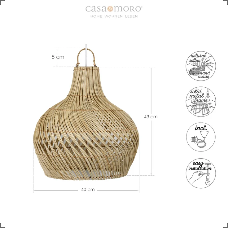 Rattan Lampe Mamuju – Bild 18