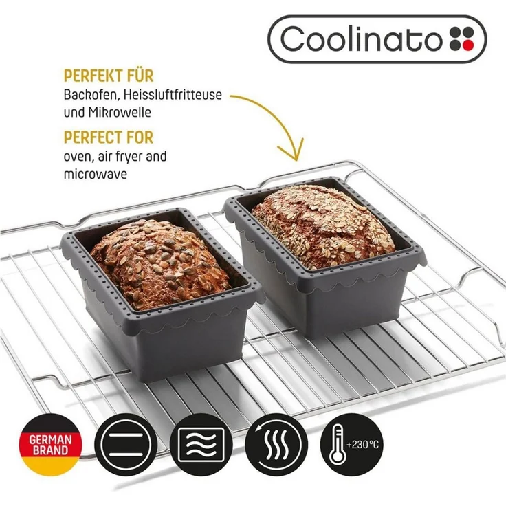 Coolinato Brotbackform 3 in 1 Silikon Universalschüssel – Bild 3