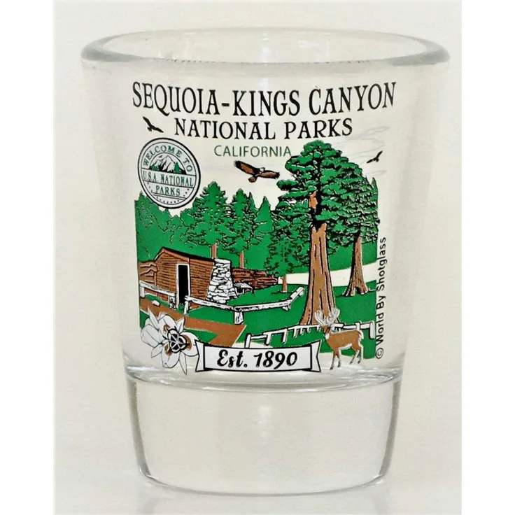 Sequoia-Kings Canyon California National Park Series Schnapsglas