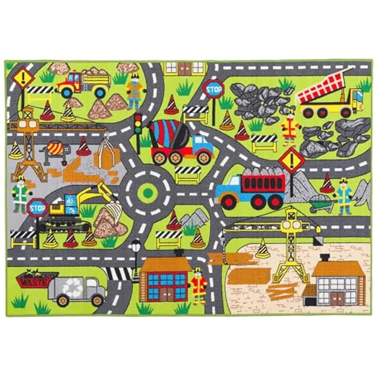 Pergamon Straßenteppich Beidseitig Kinder Spielteppiche für Kinderzimmer und Spielzimmer – Bild 10