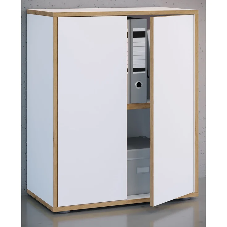 VCM Büroschrank Salia 920720 Weiß H. 74 x B. 60 x T. 33 cm – Bild 3