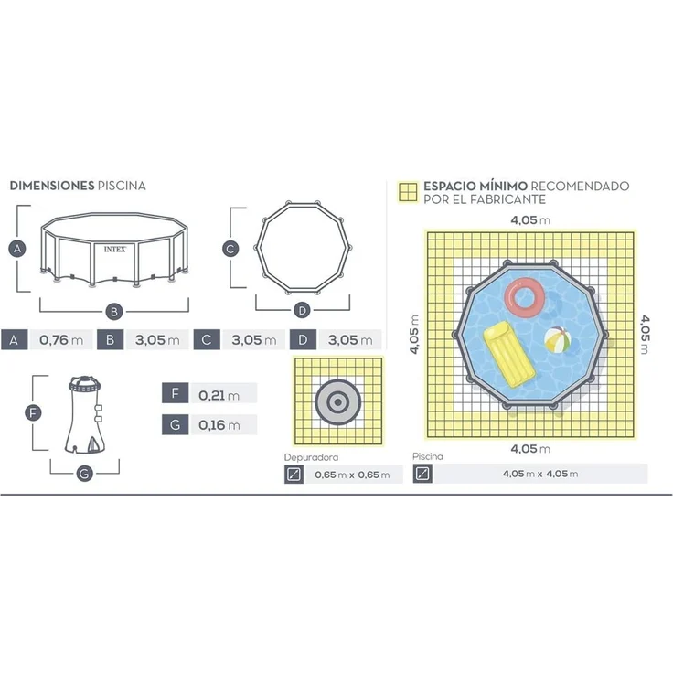 INTEX Swimming Pool Metal Frame 305x76cm + Pumpe 28202 GS – Bild 9