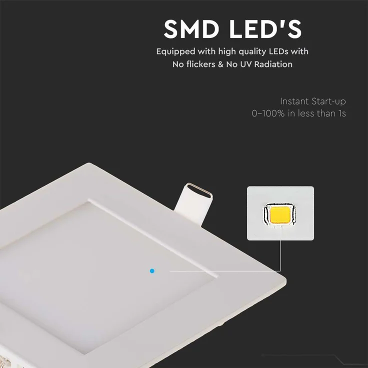 LED Einbau Panel, 3 Watt, 130 Lumen, warmweiß, D 8,4cm – Bild 10
