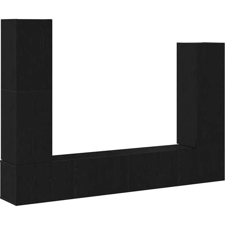 vidaXL TV-Schrankset 6 stk. 30,5 x 30 x 110 cm Schwarz Eichen-Optik 3333060 – Bild 2