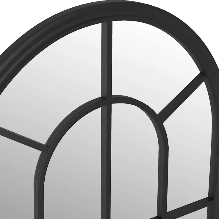 Spiegel, Wandspiegel Schwarz 60x45 cm Eisen für den Innenbereich – Bild 5