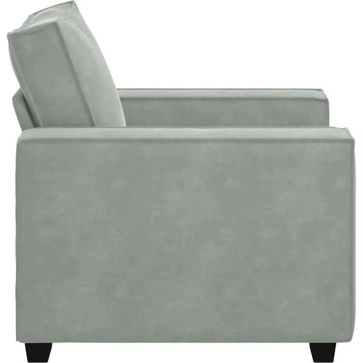 vidaXL Sessel Hellgrau 100x78x84 cm Samt 4105000 – Bild 4
