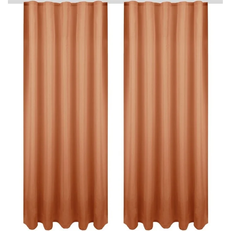 Bestlivings Gardine "Ellen" mit Universalband (2 St), Kräuselband, blickdicht, in moderner Satin-Optik, einfarbig, modern, waschbar bei 30°C – Bild 1