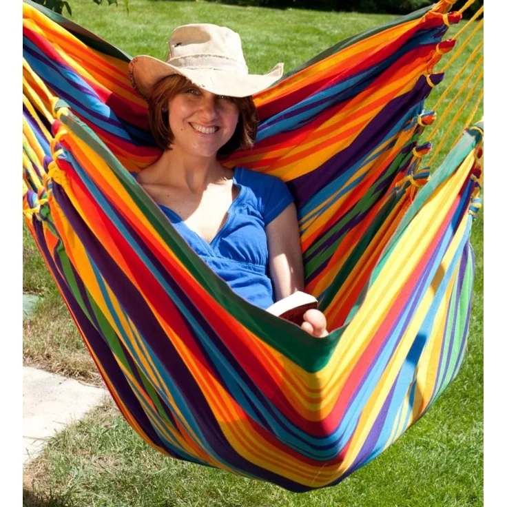 MacaMex Hängesessel Cayo Gigante Paradiso Südamerika, wetterfest, multicolor, 140 cm x 210 cm – Bild 4