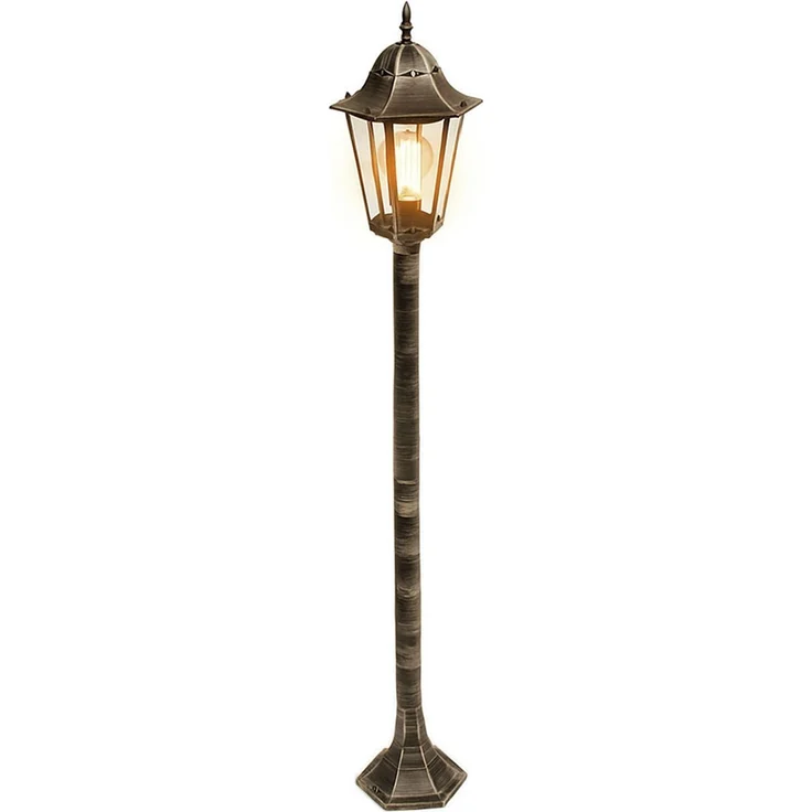 LED Außenstehleuchte, Laterne, Alu-Druckguss bronze, H 120 cm – Bild 1