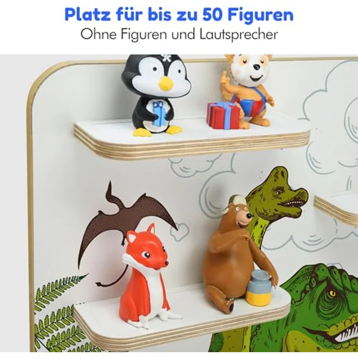 stadtecken Kinderregal groß, geeignet für Toniebox 2 und ca. 50 Tonies, Packung, Perfekte Aufbewahrung im Kinderzimmer – Bild 7