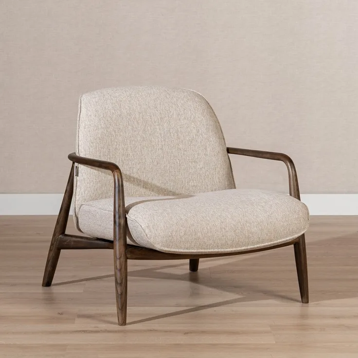 Bronx71 Sessel Vidar Leinen Taupe