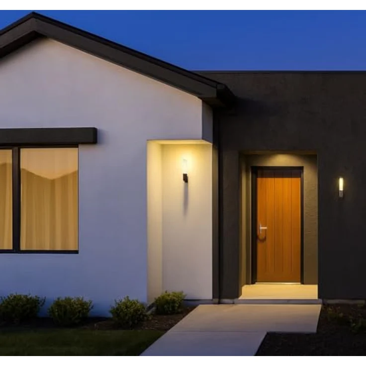 TELEFUNKEN LED Außenwandleuchte, 8 Watt, 850 Lumen, 4.000 Kelvin, Schwarz, IP44, 332x68x98mm (LxBxH) – Bild 2