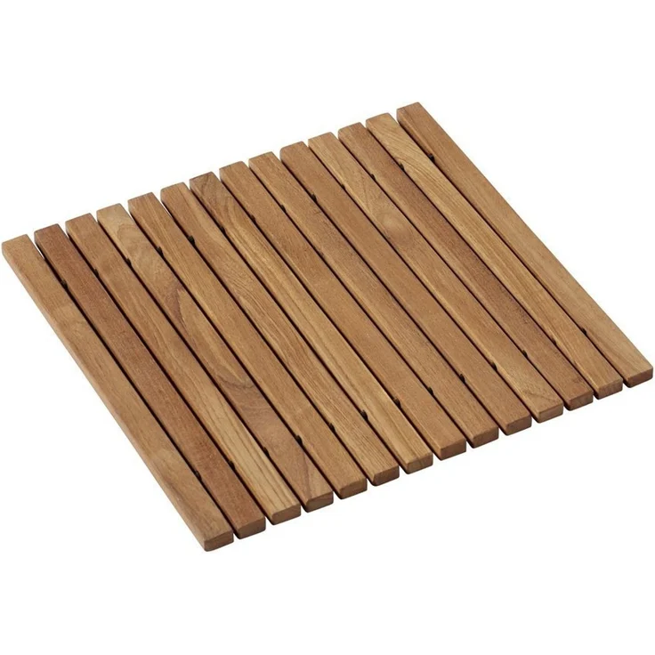Cinas Badematte Bath, Höhe 3 mm, Teakholz, Skandinavisches Design, langlebig, Holz – Bild 1