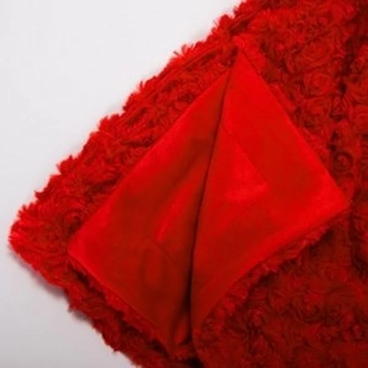 Wohndecke Florenza Kuscheldecke Sofadecke Tagesdecke Plüsch 150x200cm rot, CelinaTex, flauschig,weich,Wohnraumdekoration,effektvoll,hautfreundlich,dekorativ – Bild 6