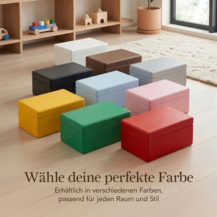 Creative Deco Holzkiste mit Deckel Groß Erinnerungsbox Baby Holzbox 30 x 20 x 14 cm, mit Scharnieren – Bild 9