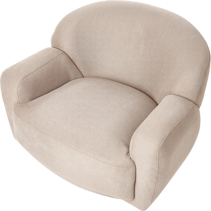 Sessel LEJRE Stoff Taupe – Bild 6