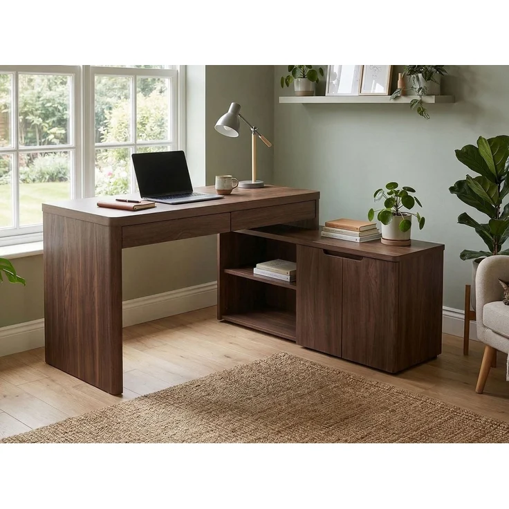 Jahnke Eckschreibtisch LIBRE C 155 E (1-St), wechselseitig montierbar, Breite ca. 140 cm – Bild 2