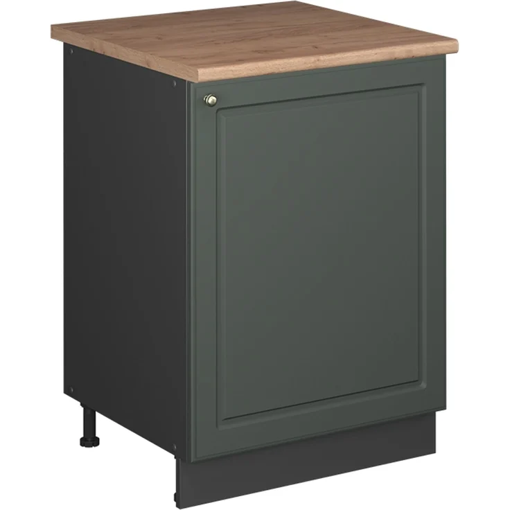 Spülenunterschrank Fame-Line Grün-Gold Landhaus/Anthrazit 60 cm Vicco – Bild 1