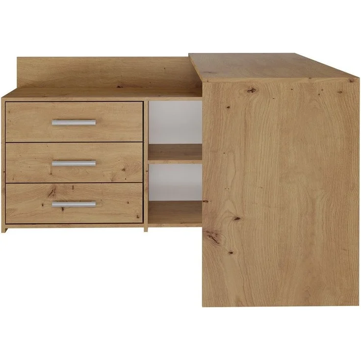 ibonto SCHREIBTISCH 20x50x76 cm ARTISAN EICHE Computertisch (H 76 x T 50 x B 120 cm) – Bild 4